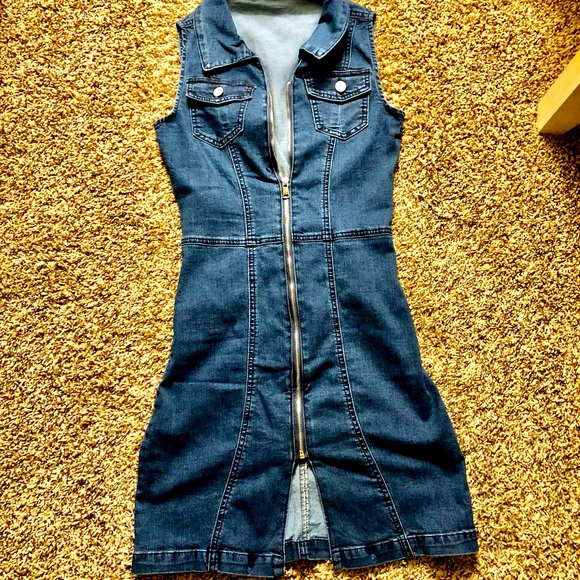 Hot!! SHEIN Jean zip up dress! - Picture 1 of 1